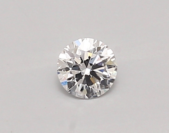 Actual 0.26 carat D Round lab-grown diamond
