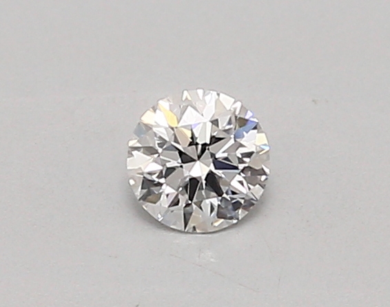 Actual 0.26 carat D Round lab-grown diamond