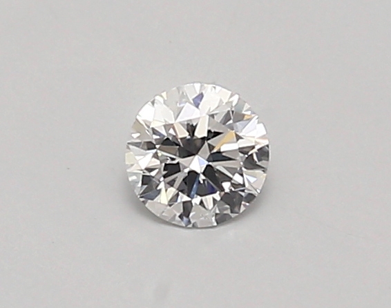 Actual 0.28 carat D Round lab-grown diamond