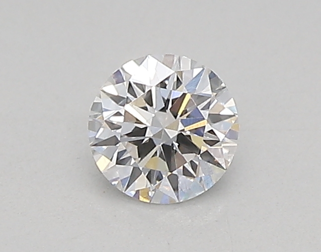 Actual 0.26 carat D Round lab-grown diamond