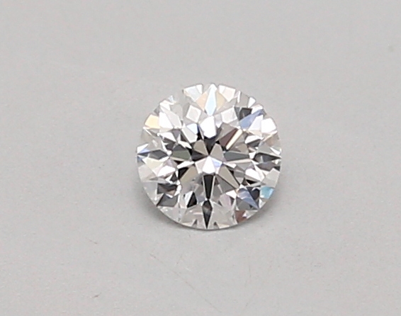 Actual 0.24 carat D Round lab-grown diamond