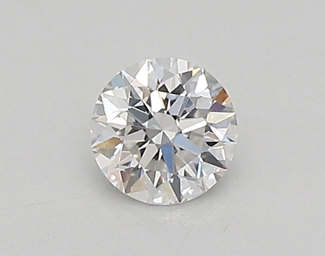 Actual 0.24 carat D Round lab-grown diamond