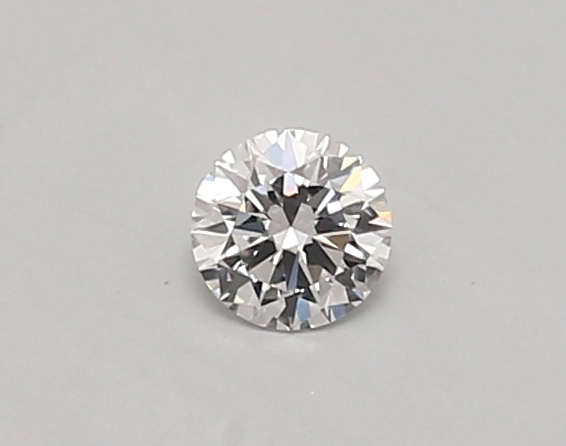 Actual 0.24 carat D Round lab-grown diamond