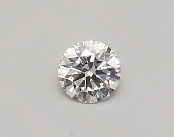 Actual 0.26 carat D Round lab-grown diamond