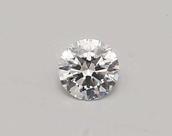 Actual 0.24 carat D Round lab-grown diamond