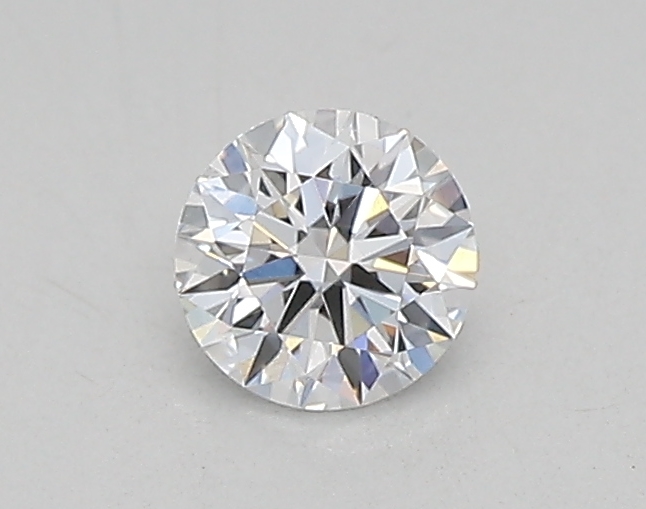 Actual 0.26 carat D Round lab-grown diamond