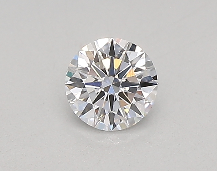 Actual 0.26 carat D Round lab-grown diamond