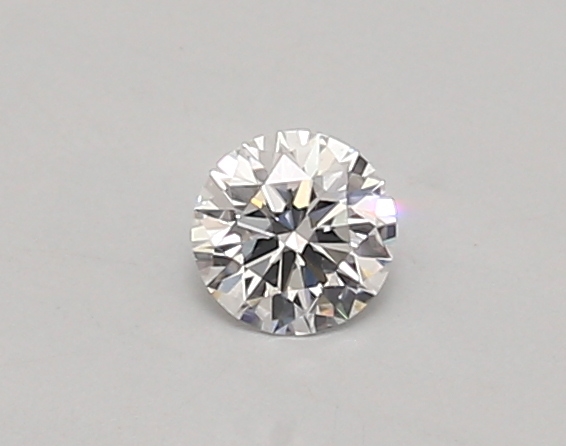 Actual 0.26 carat D Round lab-grown diamond
