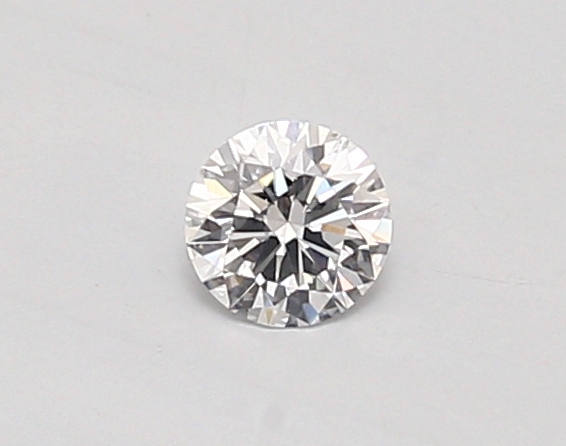 Actual 0.26 carat D Round lab-grown diamond