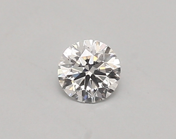 Actual 0.26 carat D Round lab-grown diamond