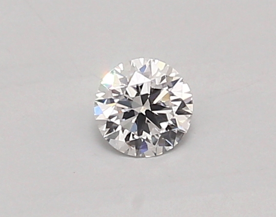 Actual 0.26 carat D Round lab-grown diamond