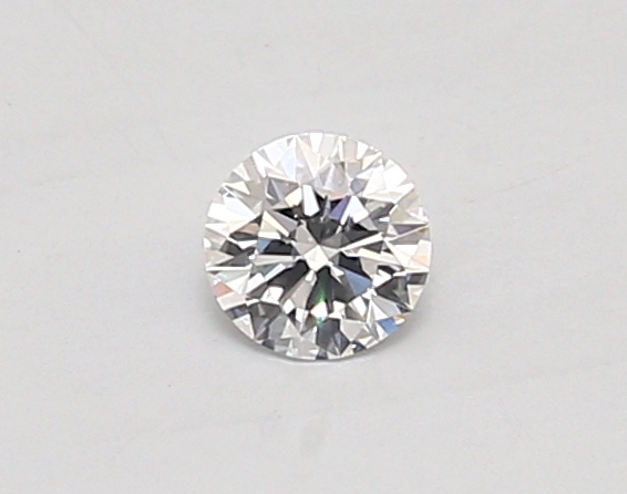 Actual 0.26 carat D Round lab-grown diamond