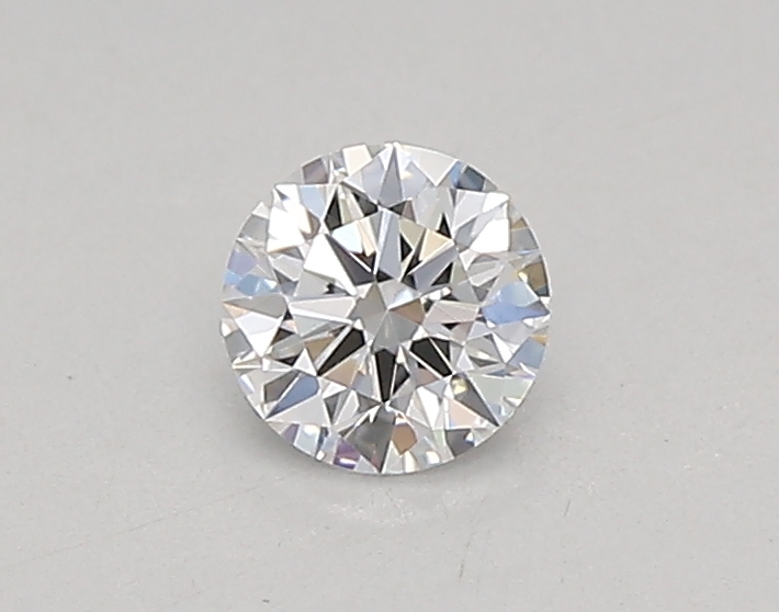 Actual 0.26 carat D Round lab-grown diamond