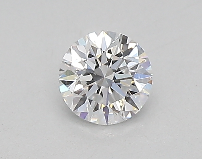 Actual 0.26 carat D Round lab-grown diamond