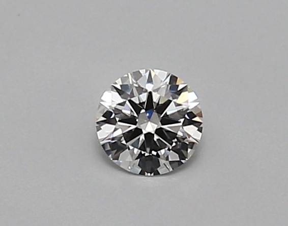 Actual 0.24 carat D Round lab-grown diamond