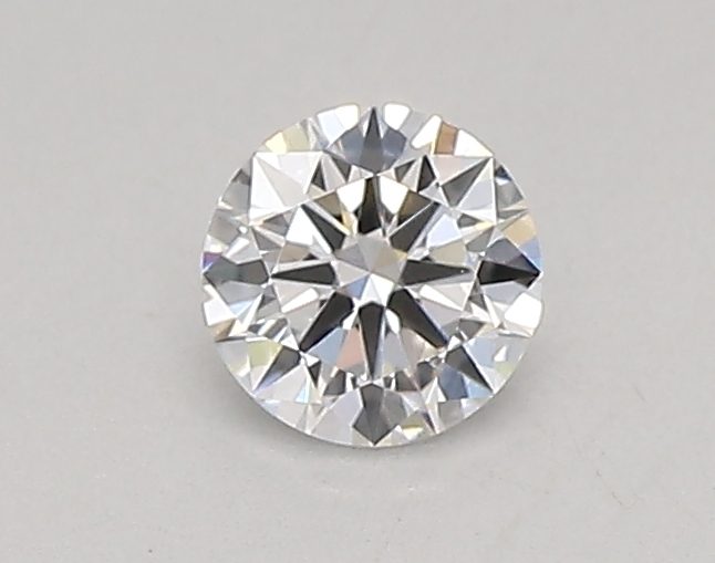 Actual 0.26 carat D Round lab-grown diamond