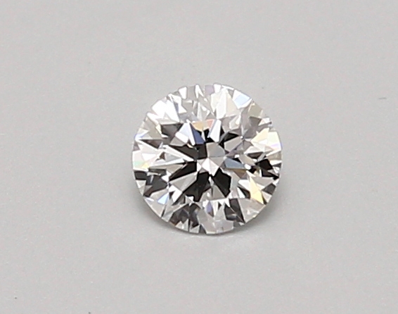 Actual 0.26 carat D Round lab-grown diamond