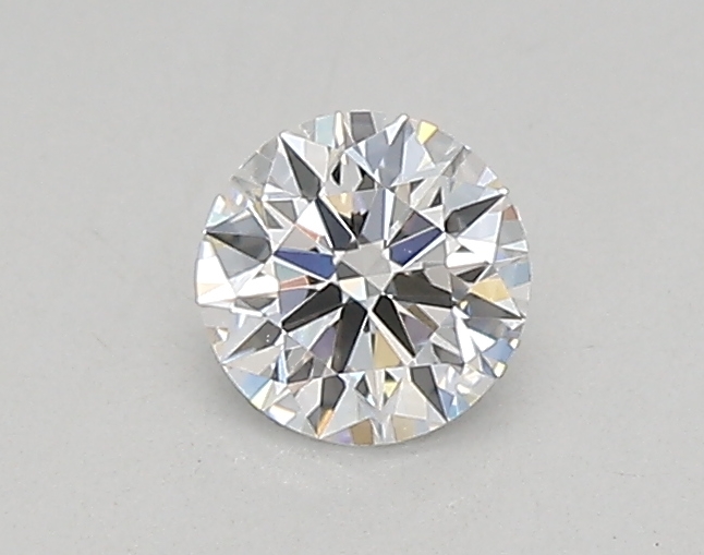 Actual 0.26 carat D Round lab-grown diamond