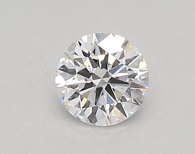 Actual 0.27 carat D Round lab-grown diamond