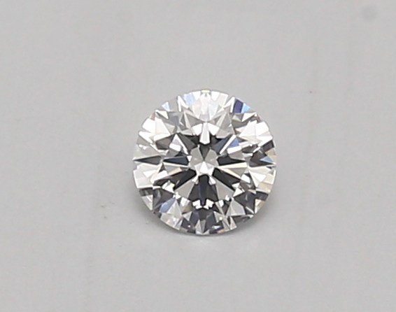 Actual 0.26 carat D Round lab-grown diamond
