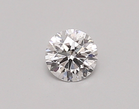 Actual 0.27 carat D Round lab-grown diamond