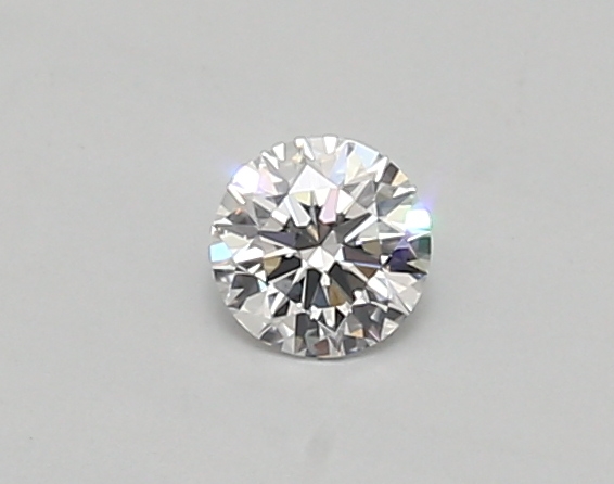 Actual 0.26 carat D Round lab-grown diamond