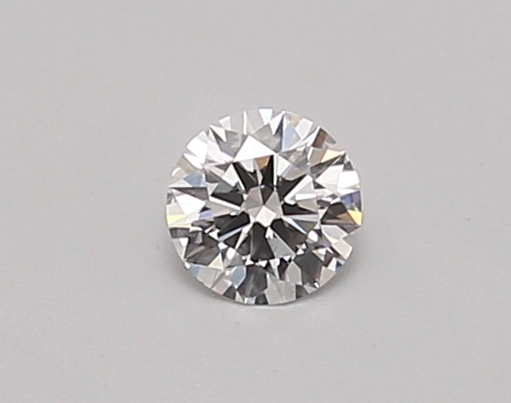 Actual 0.26 carat D Round lab-grown diamond