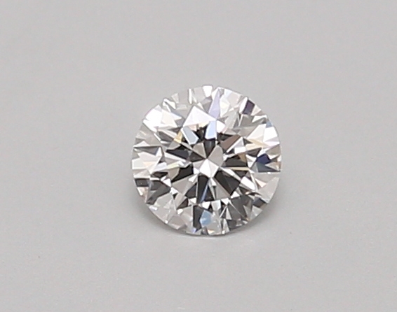 Actual 0.26 carat D Round lab-grown diamond