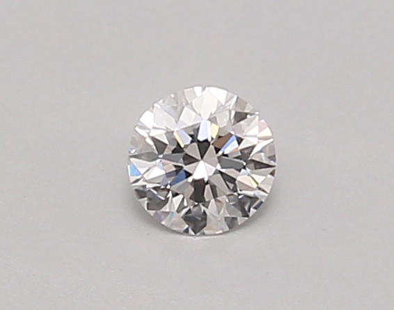 Actual 0.27 carat D Round lab-grown diamond