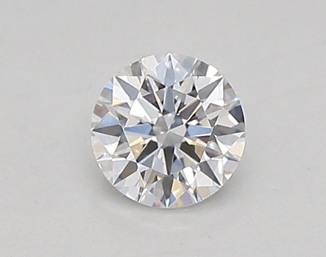 Actual 0.26 carat D Round lab-grown diamond