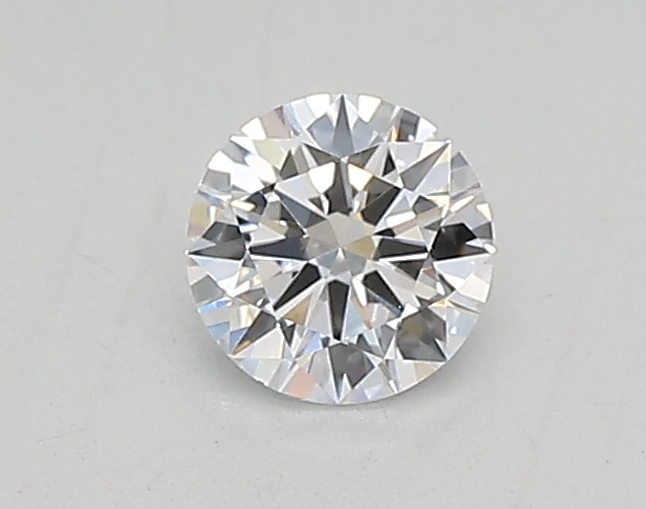 Actual 0.26 carat D Round lab-grown diamond