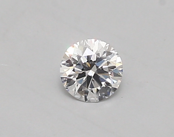 Actual 0.27 carat D Round lab-grown diamond