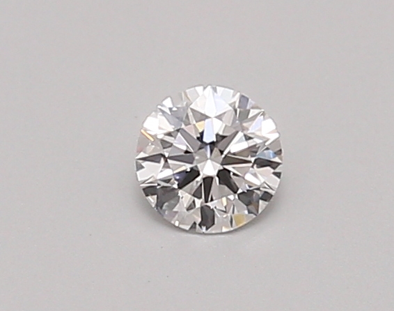 Actual 0.26 carat D Round lab-grown diamond