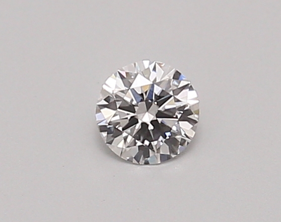 Actual 0.24 carat D Round lab-grown diamond