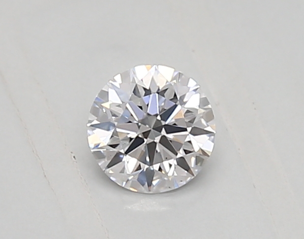 Actual 0.28 carat D Round lab-grown diamond