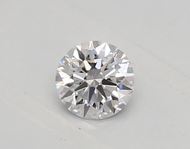 Actual 0.27 carat D Round lab-grown diamond