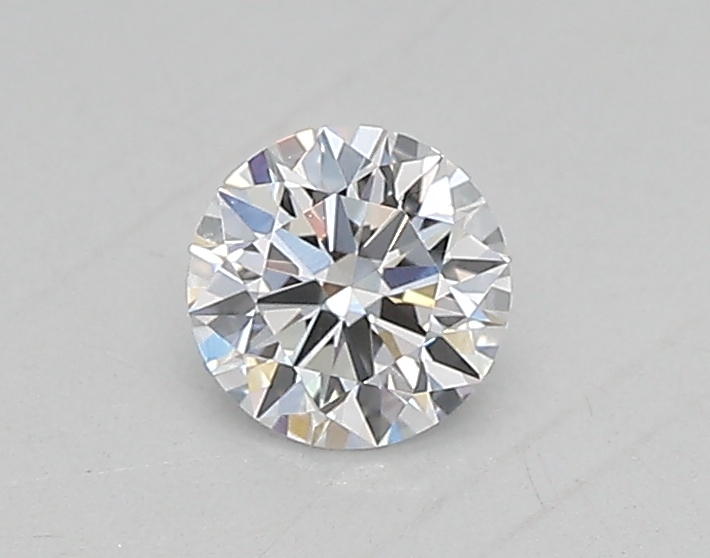 Actual 0.26 carat D Round lab-grown diamond