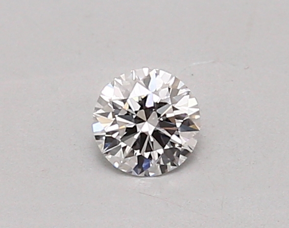 Actual 0.26 carat D Round lab-grown diamond