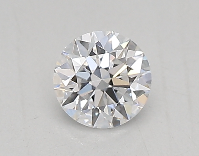 Actual 0.26 carat D Round lab-grown diamond