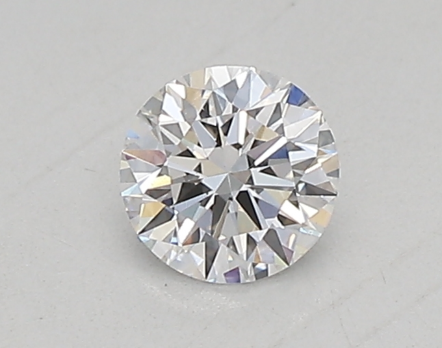 Actual 0.26 carat D Round lab-grown diamond