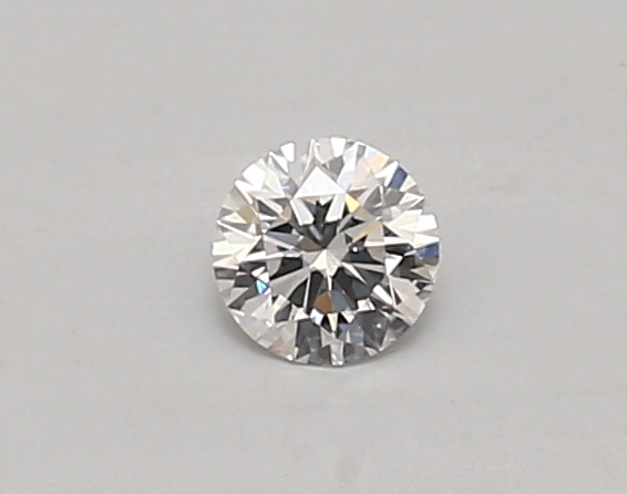 Actual 0.26 carat D Round lab-grown diamond