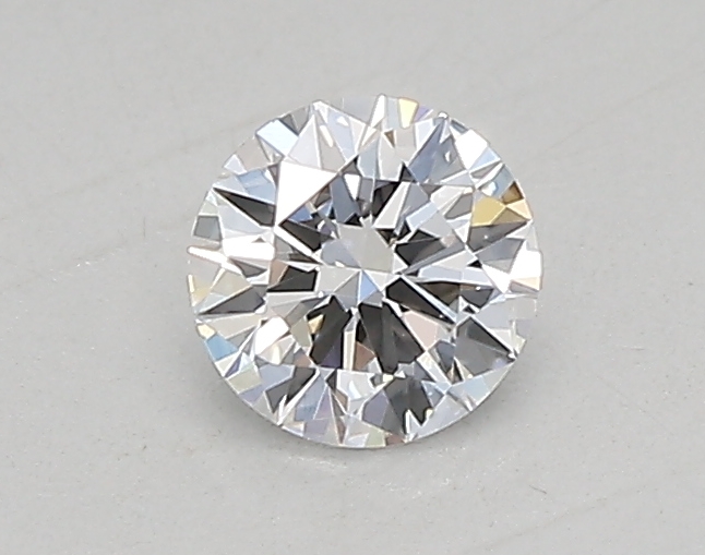 Actual 0.26 carat D Round lab-grown diamond