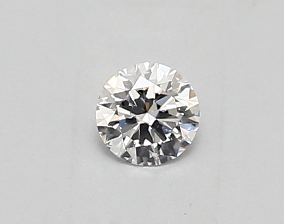 Actual 0.26 carat D Round lab-grown diamond