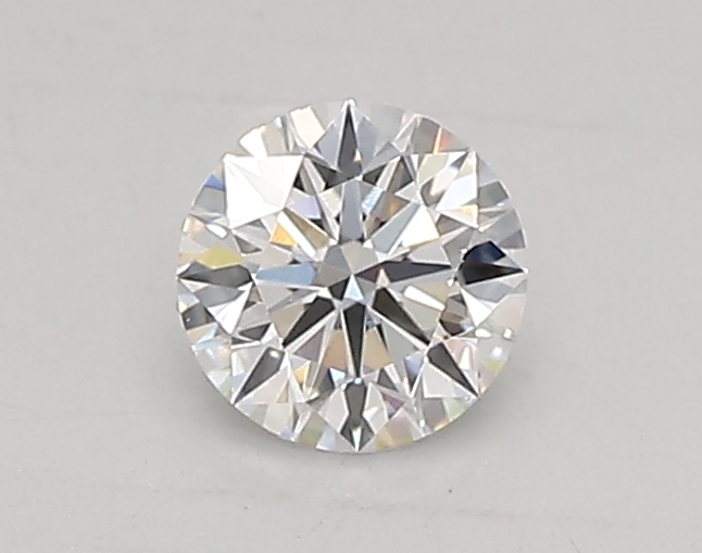 Actual 0.26 carat D Round lab-grown diamond