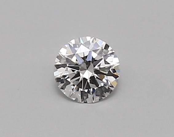 Actual 0.26 carat D Round lab-grown diamond