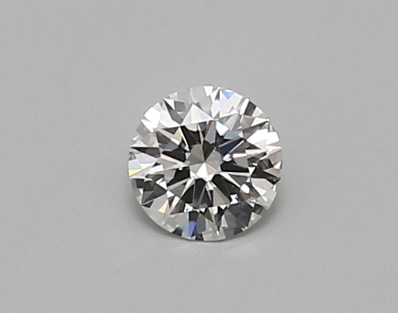Actual 0.27 carat D Round lab-grown diamond