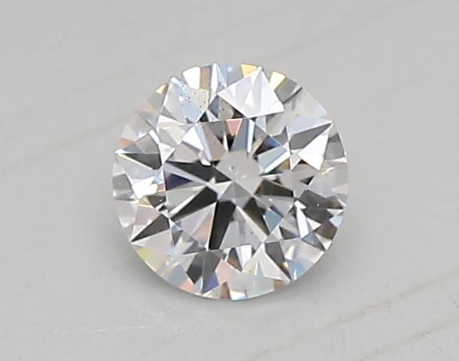 Actual 0.28 carat D Round lab-grown diamond