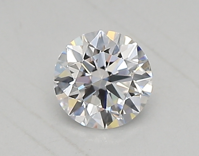 Actual 0.26 carat D Round lab-grown diamond
