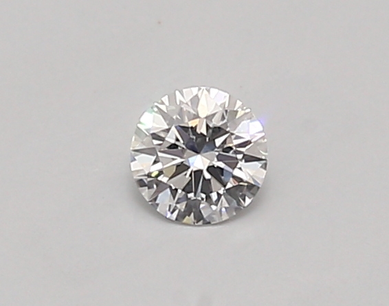 Actual 0.24 carat D Round lab-grown diamond