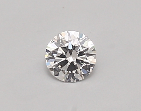 Actual 0.26 carat D Round lab-grown diamond
